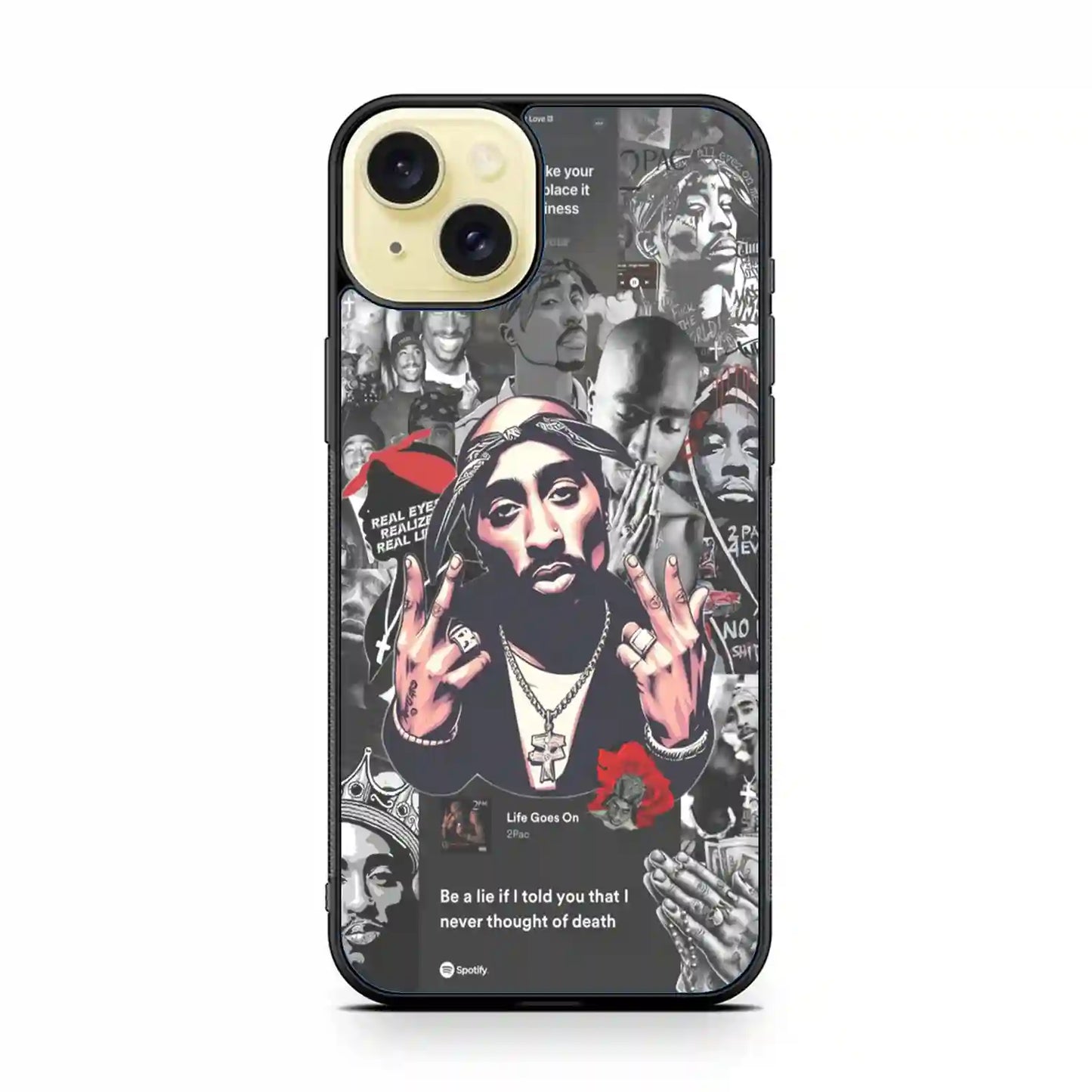 2 Pac Sakur Album iPhone 15 Plus Case