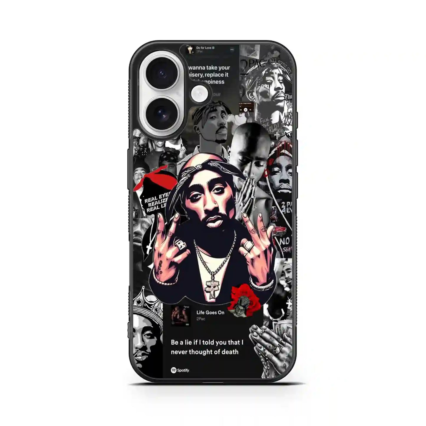 2 Pac Sakur Album iPhone 16 Case