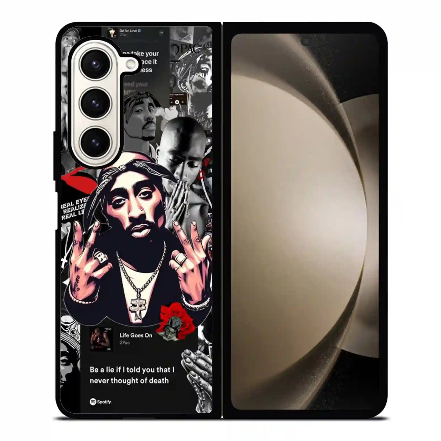 2 Pac Sakur Album Samsung Z6 Fold Case