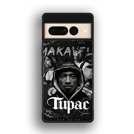 2 Pac Sakur Black Google Pixel 7 Pro Case