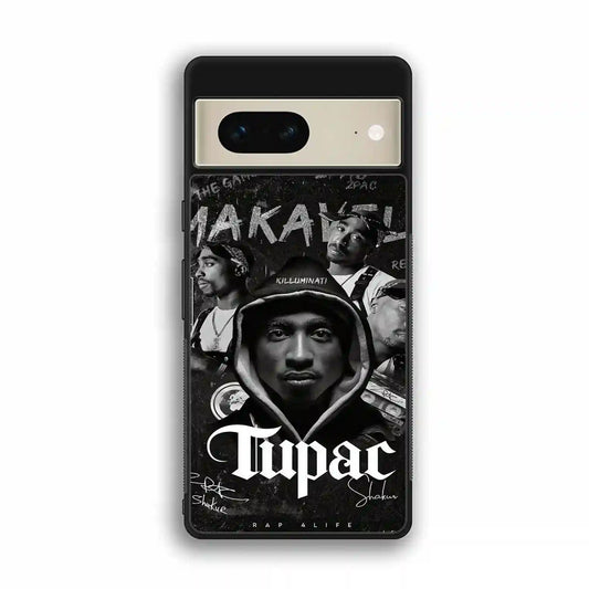 2 Pac Sakur Black Google Pixel 7 Case