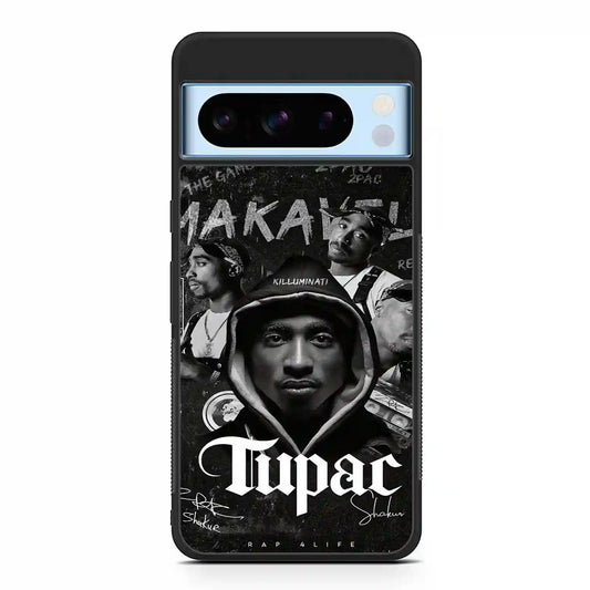 2 Pac Sakur Black Google Pixel 8 Pro Case