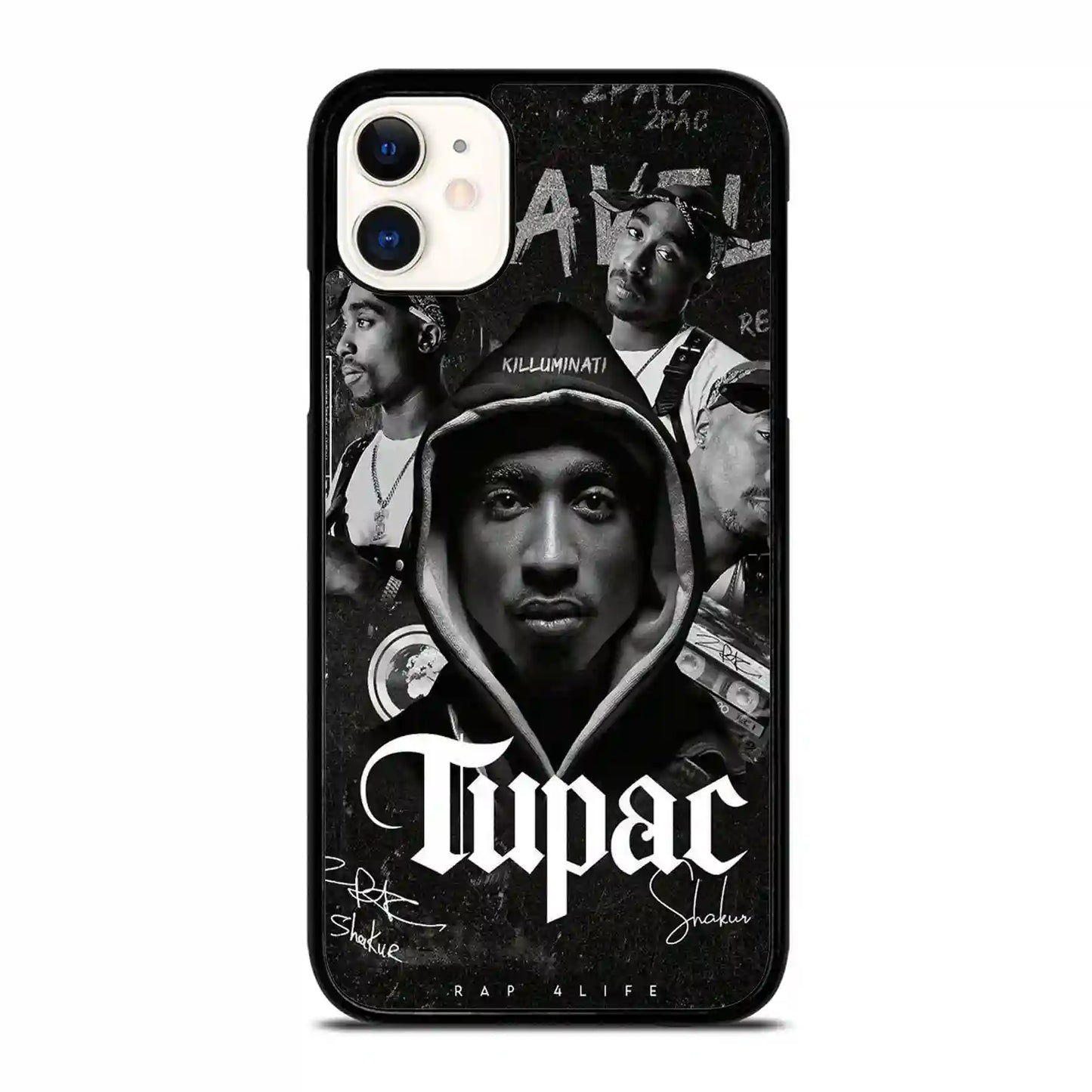 2 Pac Sakur Black iPhone 11 Case