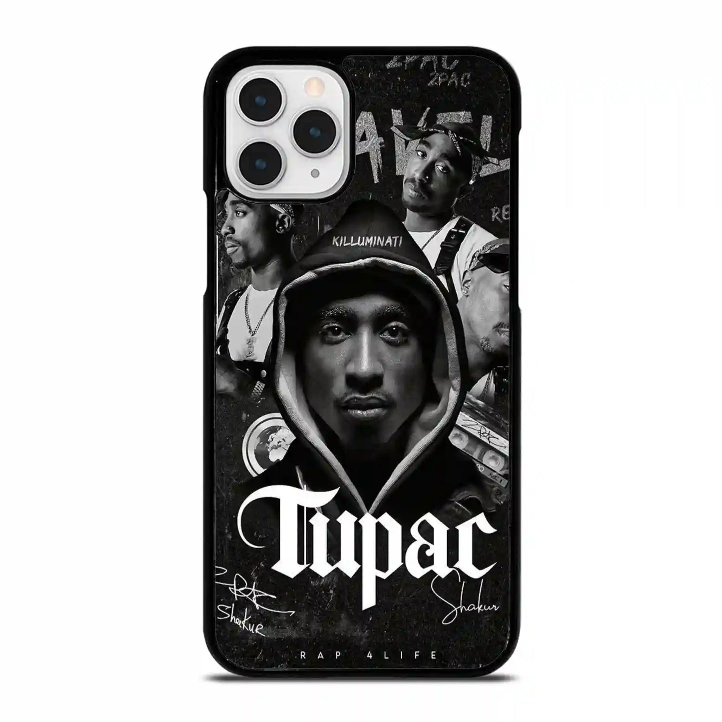 2 Pac Sakur Black iPhone 12 Pro Max Case