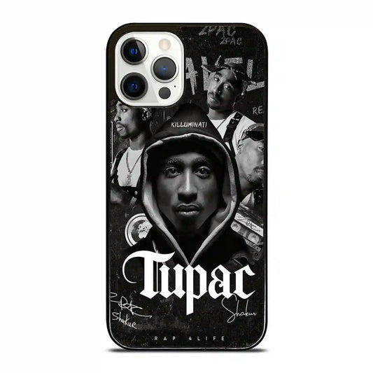 2 Pac Sakur Black iPhone 12 Pro Case