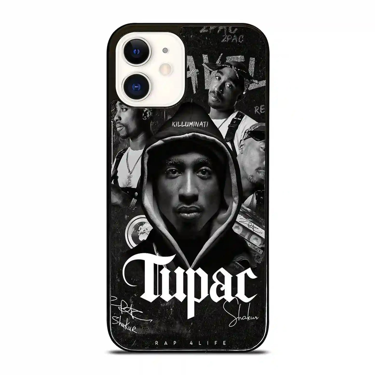 2 Pac Sakur Black iPhone 12 Mini Case