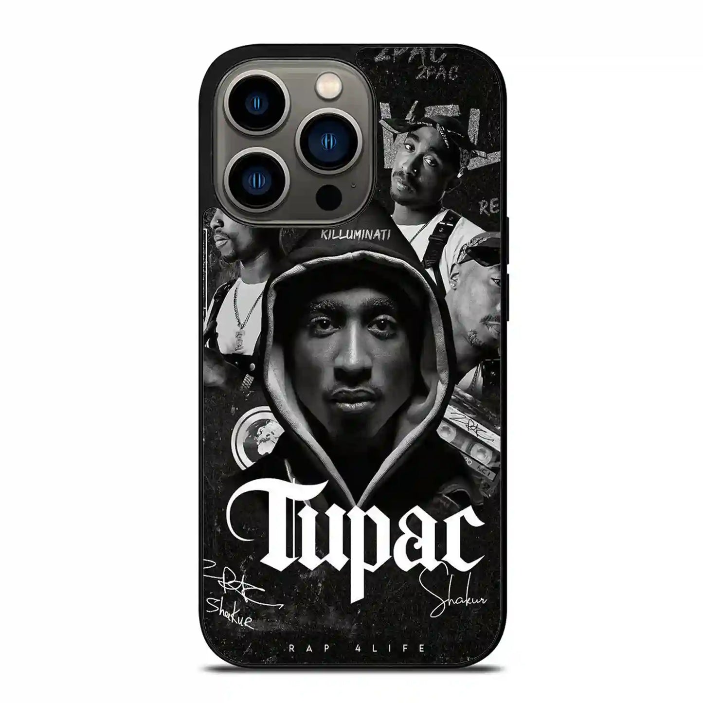 2 Pac Sakur Black iPhone 13 Pro Case