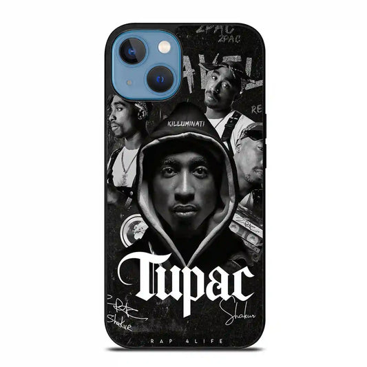 2 Pac Sakur Black iPhone 14 Plus Case