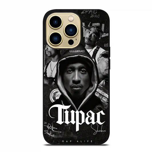 2 Pac Sakur Black iPhone 14 Pro Max Case