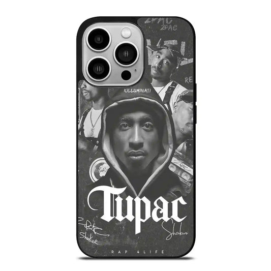 2 Pac Sakur Black iPhone 14 Pro Case