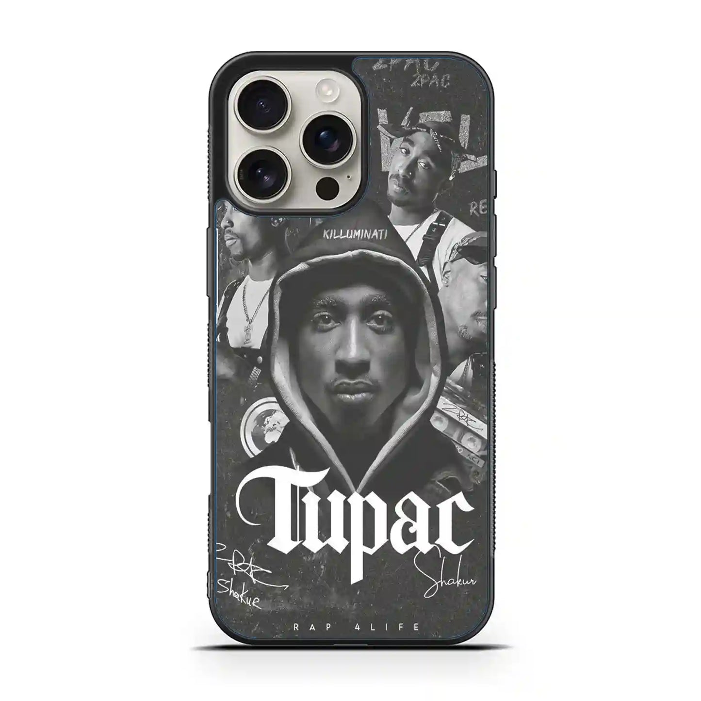 2 Pac Sakur Black iPhone 16 Pro Case