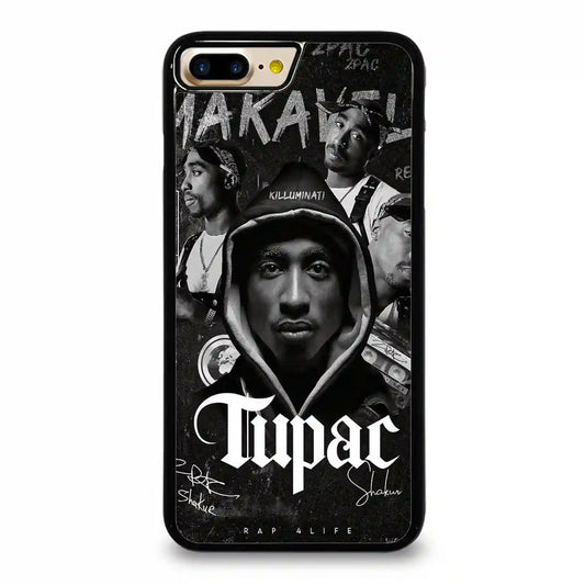 2 Pac Sakur Black iPhone 7-8 Plus Case