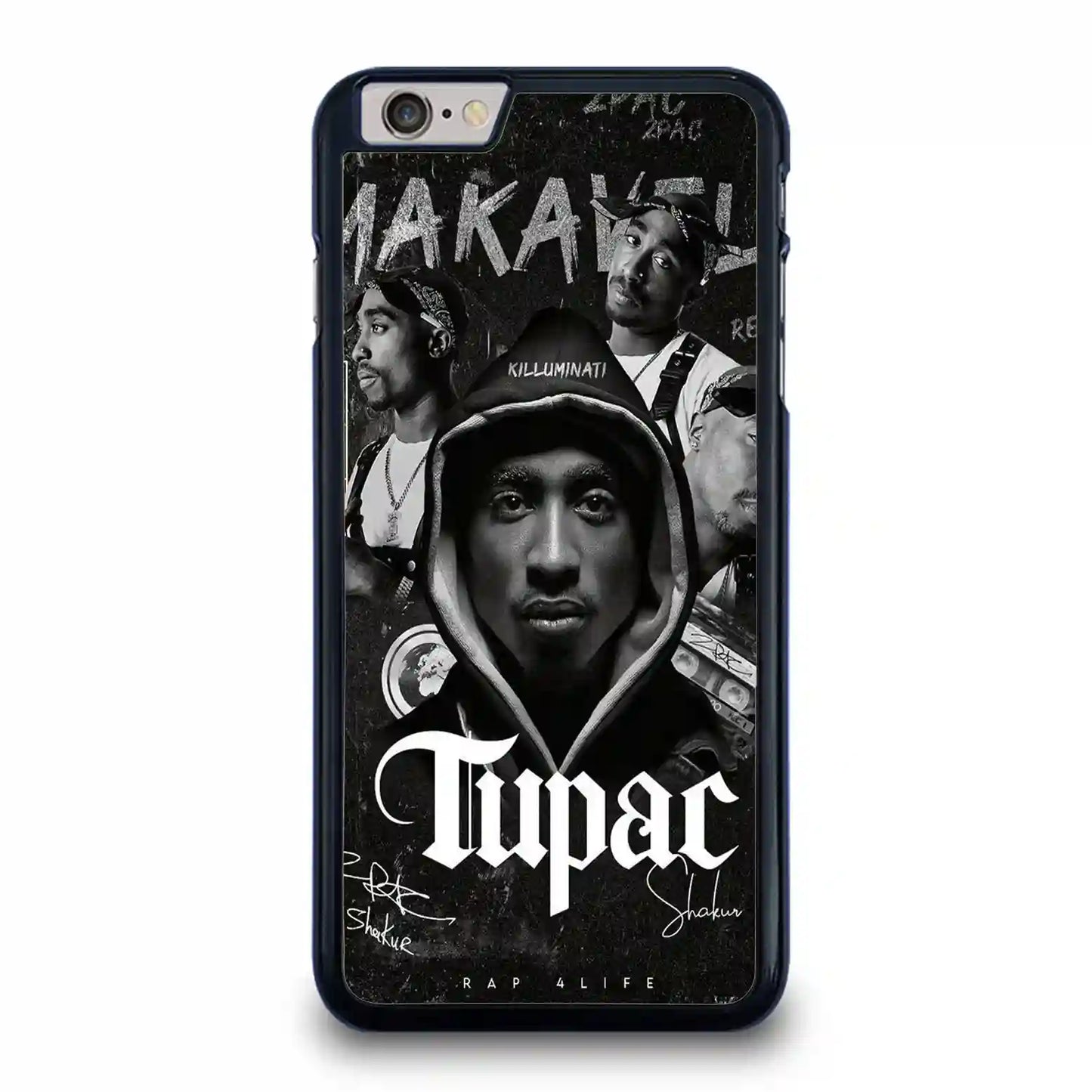 2 Pac Sakur Black iPhone 7-8 Case