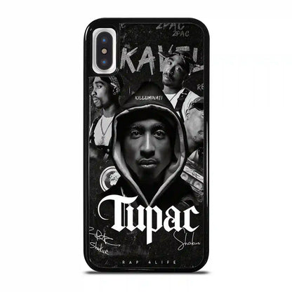 2 Pac Sakur Black iPhone X-XS Case