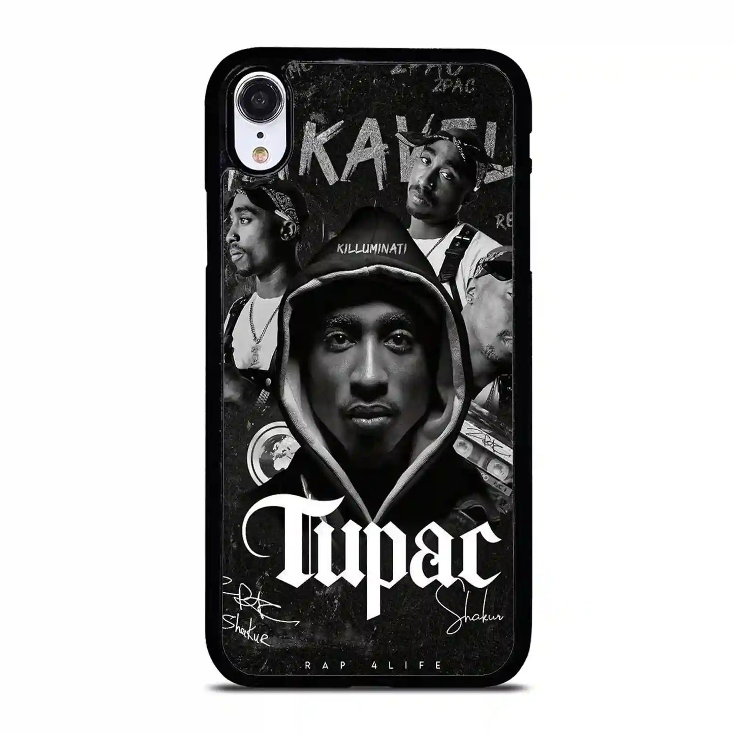 2 Pac Sakur Black iPhone XR Case