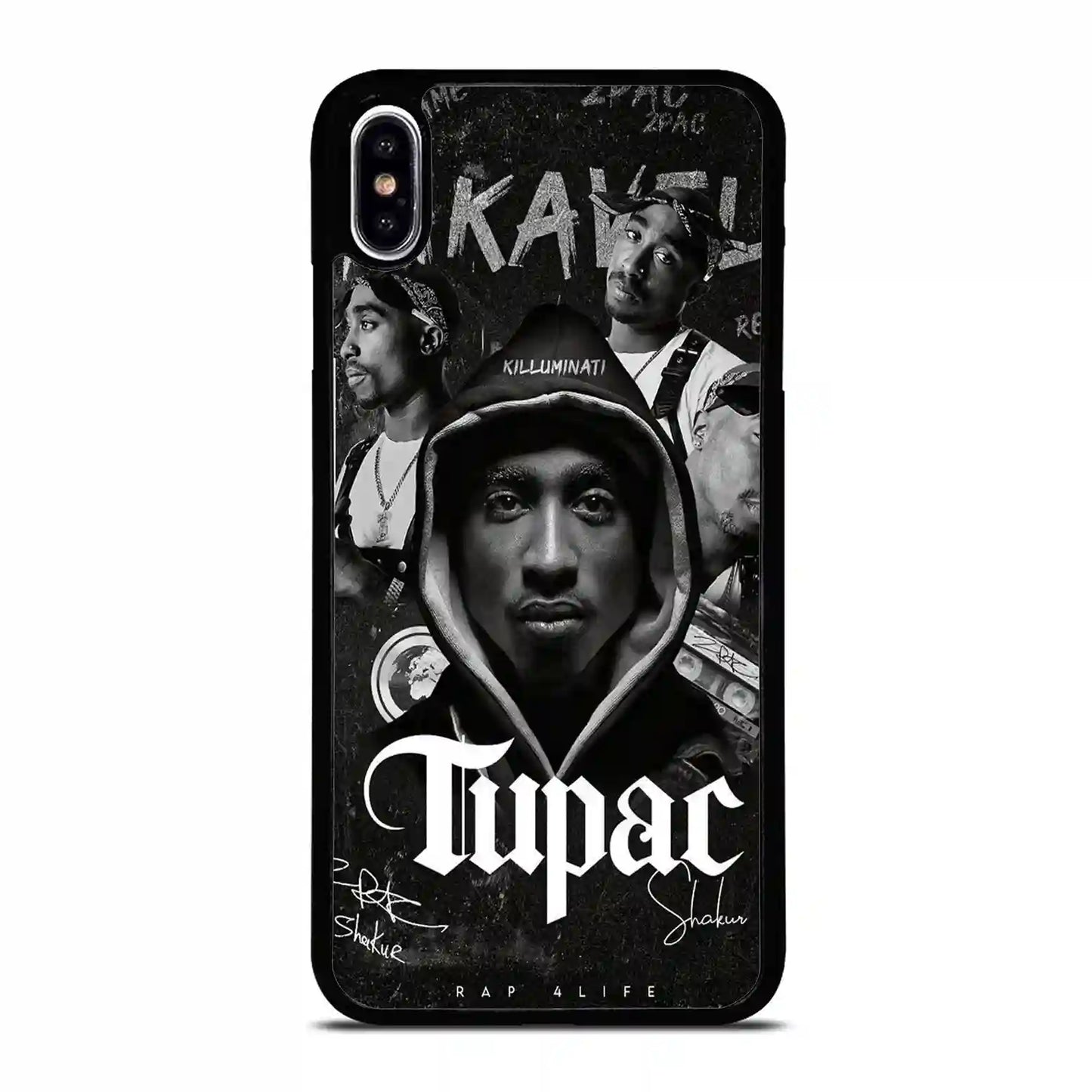 2 Pac Sakur Black iPhone XS Max Case