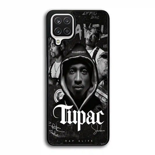 2 Pac Sakur Black Samsung Galaxy A12 Case