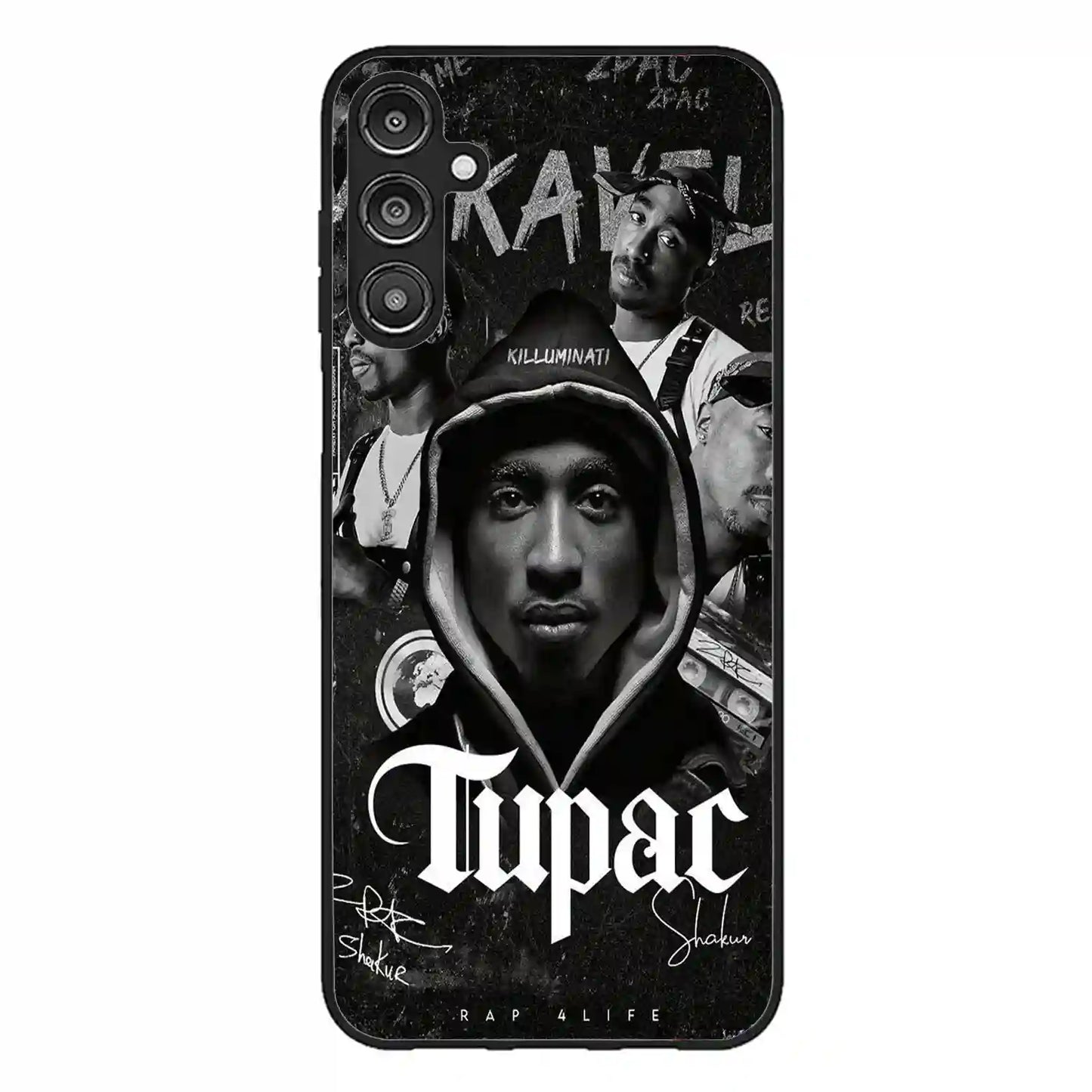 2 Pac Sakur Black Samsung Galaxy A14 5G Case