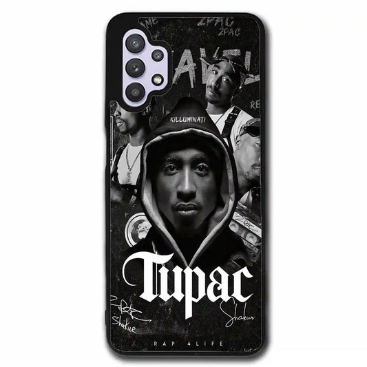 2 Pac Sakur Black Samsung Galaxy A32 5G Case