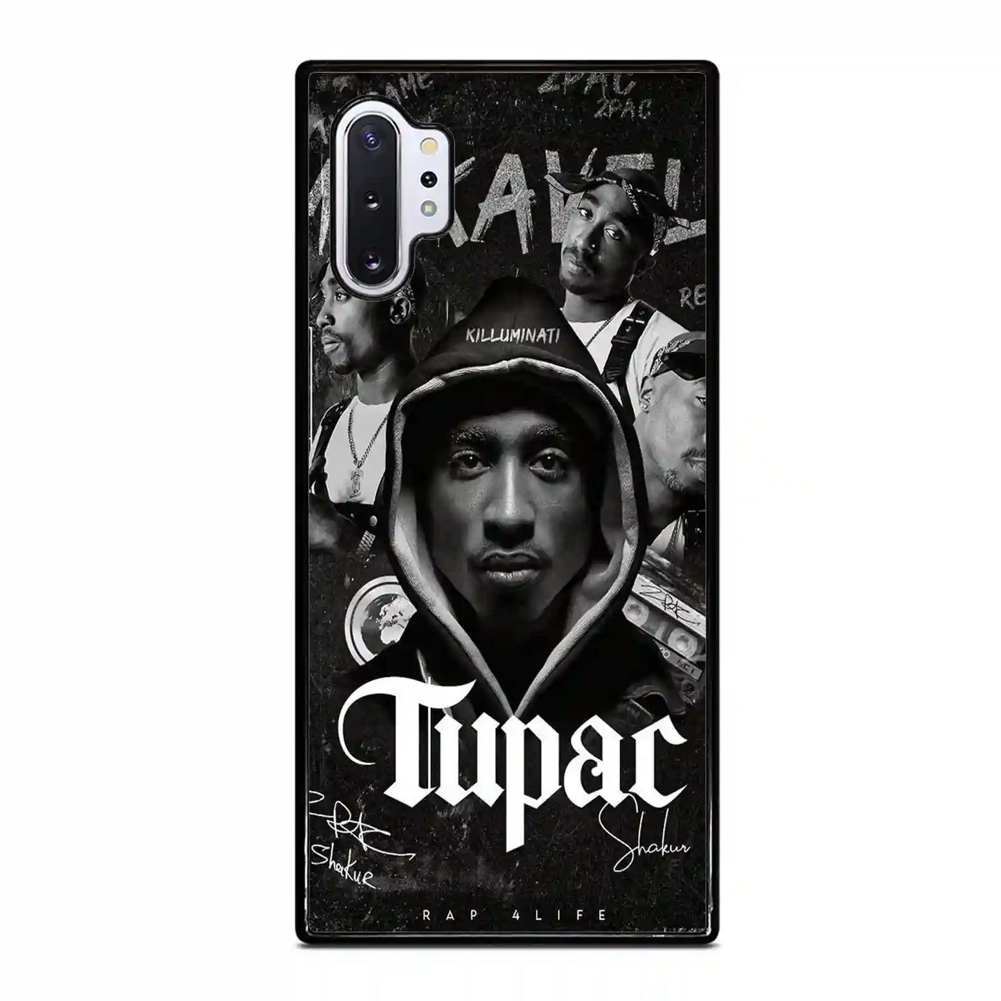 2 Pac Sakur Black Samsung Galaxy Note 10 Pro 5G Case