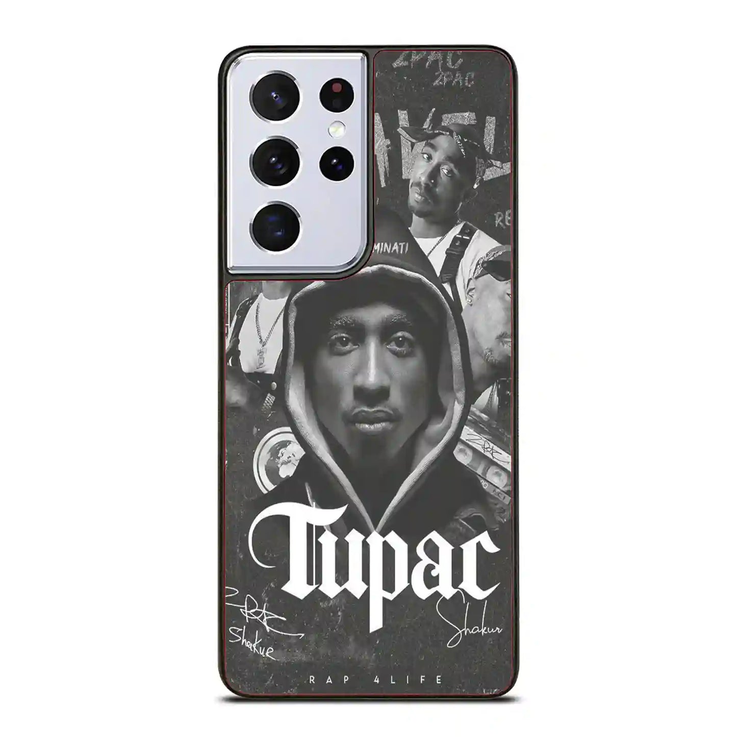 2 Pac Sakur Black Samsung Galaxy S21 Ultra Case