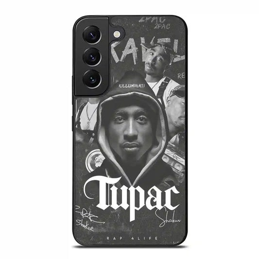 2 Pac Sakur Black Samsung Galaxy S22 Plus Case