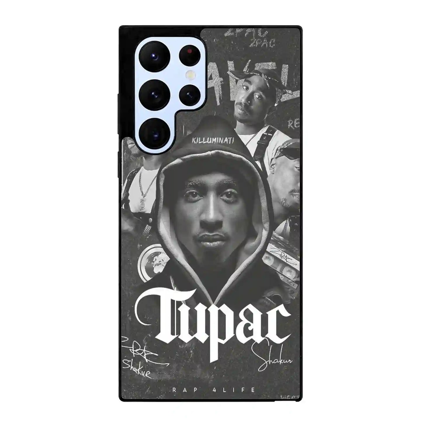 2 Pac Sakur Black Samsung Galaxy S22 Ultra Case