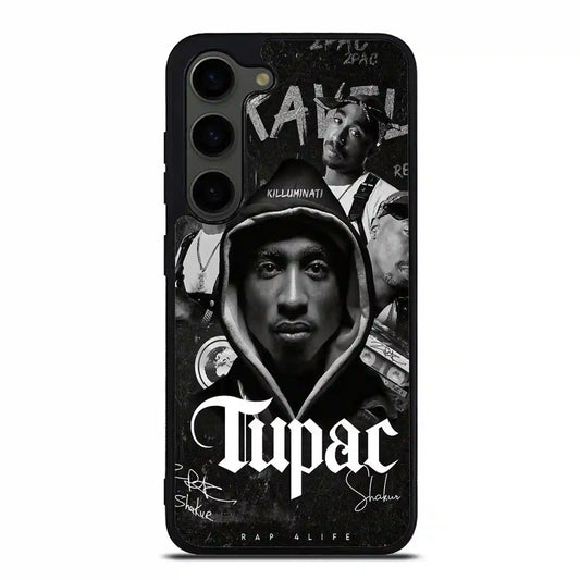 2 Pac Sakur Black Samsung Galaxy S23 Plus Case