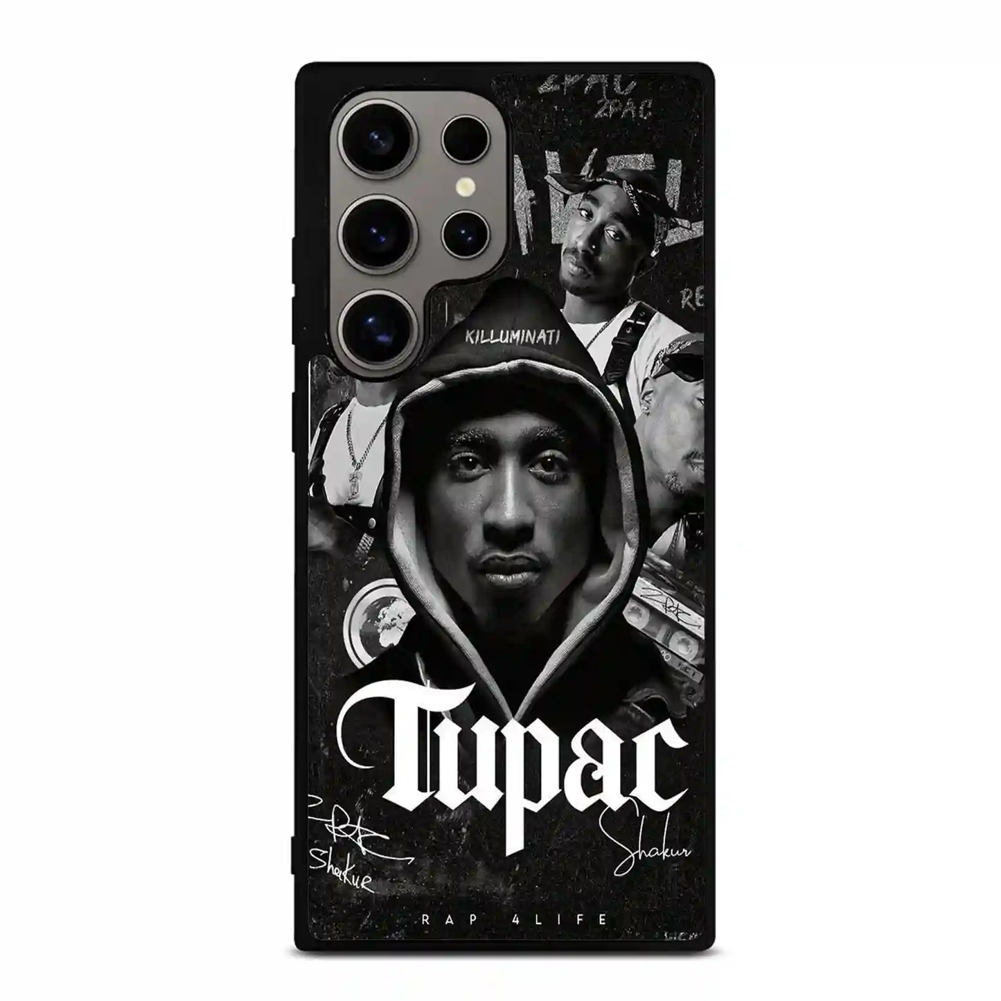 2 Pac Sakur Black Samsung Galaxy S24 Ultra Case