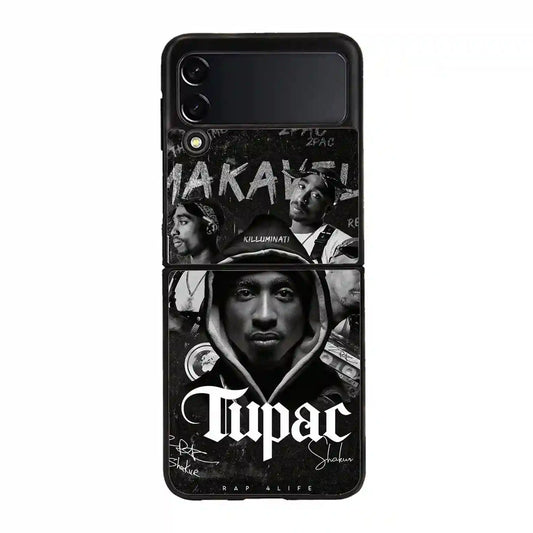 2 Pac Sakur Black Samsung Z4 Flip Case