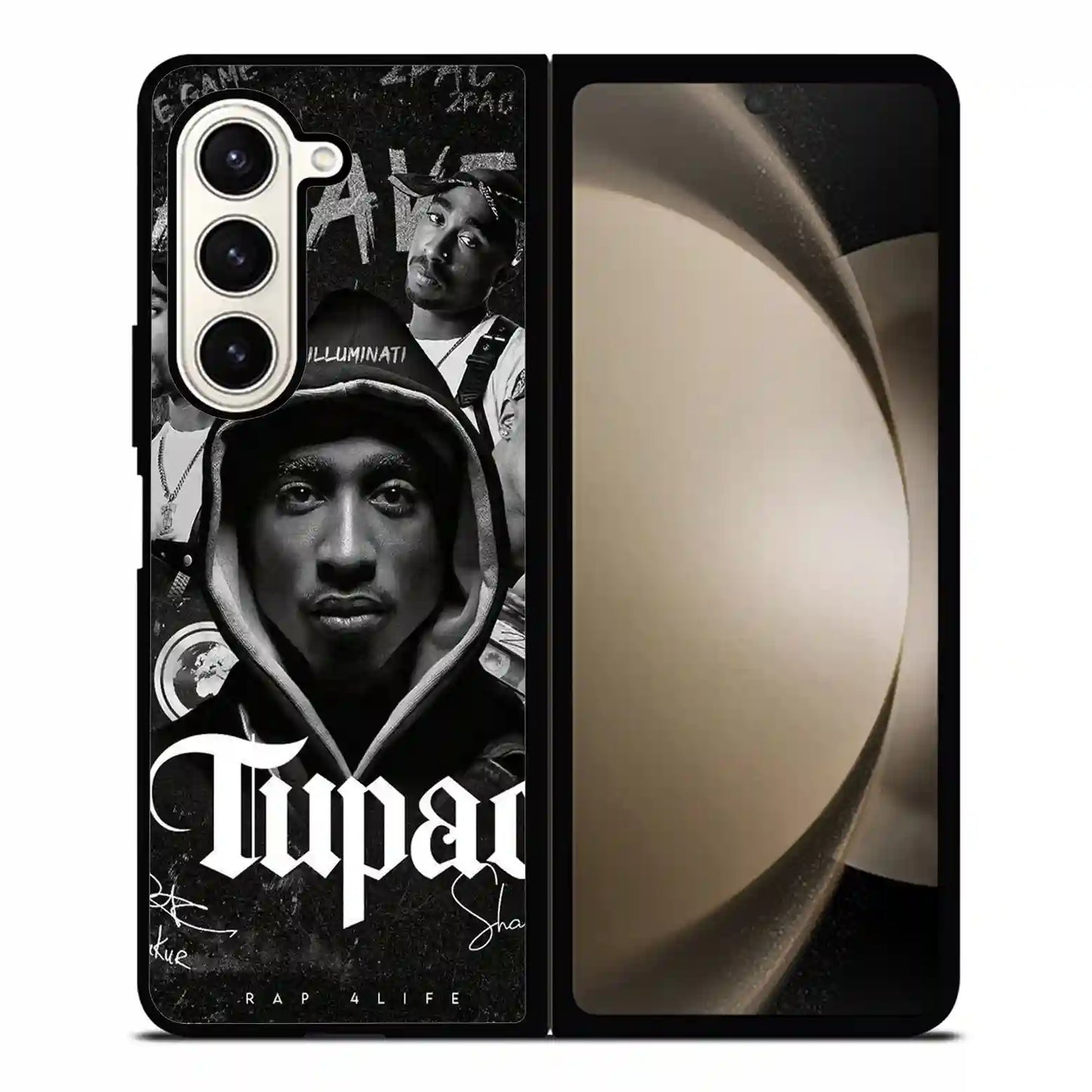 2 Pac Sakur Black Samsung Z6 Fold Case