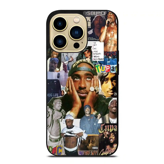 2 Pac Sakur Collage iPhone 14 Pro Max Case