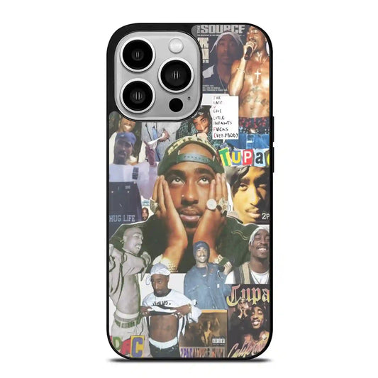 2 Pac Sakur Collage iPhone 14 Pro Case