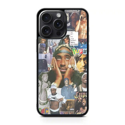 2 Pac Sakur Collage iPhone 15 Pro Case