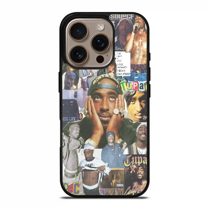 2 Pac Sakur Collage iPhone 16 Pro Max Case