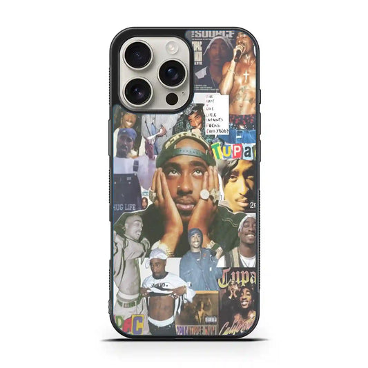 2 Pac Sakur Collage iPhone 16 Pro Case