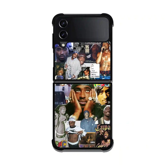 2 Pac Sakur Collage Samsung Z3 Flip Case