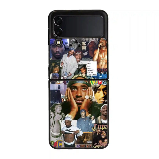 2 Pac Sakur Collage Samsung Z4 Flip Case