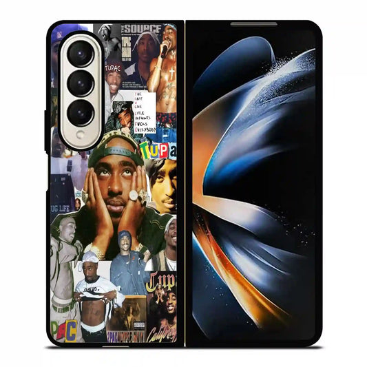 2 Pac Sakur Collage Samsung Z4 Fold Case