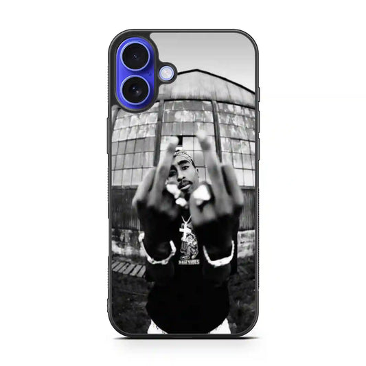 2 Pac Sakur Color iPhone 16 Plus Case