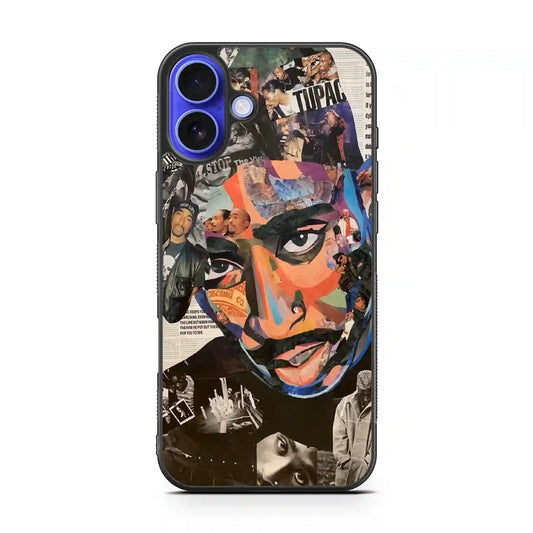 2 Pac Sakur Design iPhone 16 Plus Case