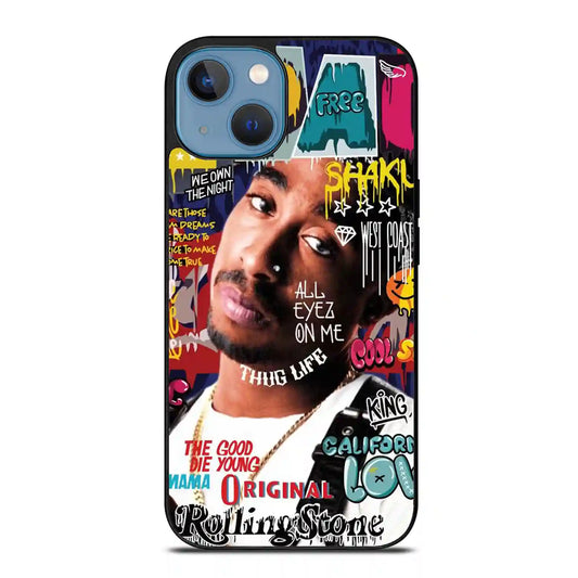 2 Pac Sakur Free iPhone 14 Plus Case