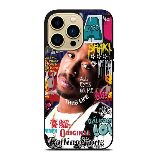 2 Pac Sakur Free iPhone 14 Pro Max Case