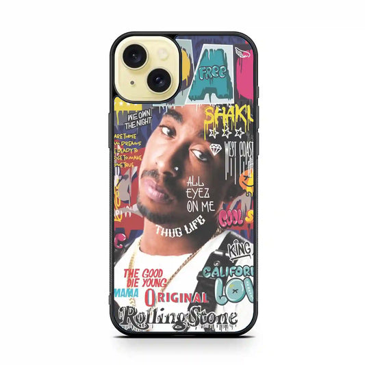 2 Pac Sakur Free iPhone 15 Plus Case