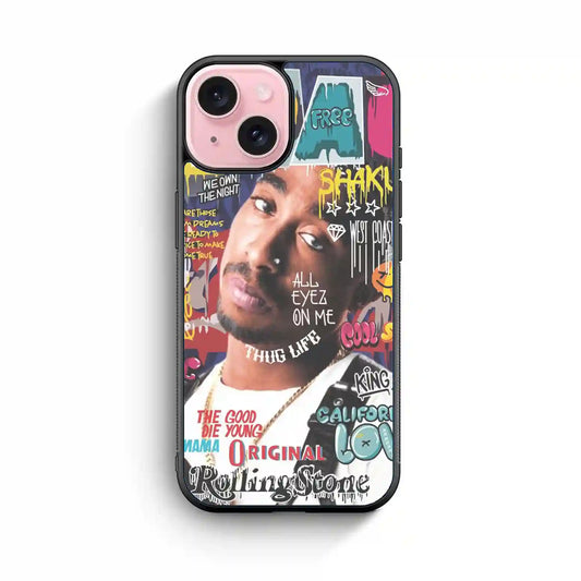 2 Pac Sakur Free iPhone 15 Case