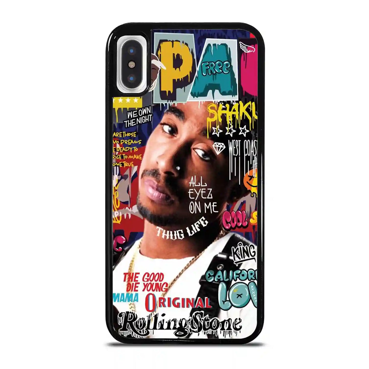 2 Pac Sakur Free iPhone X-XS Case