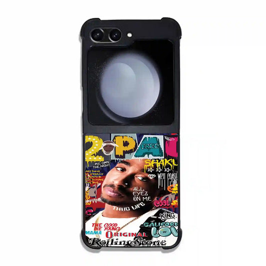 2 Pac Sakur Free Samsung Z6 Flip Case