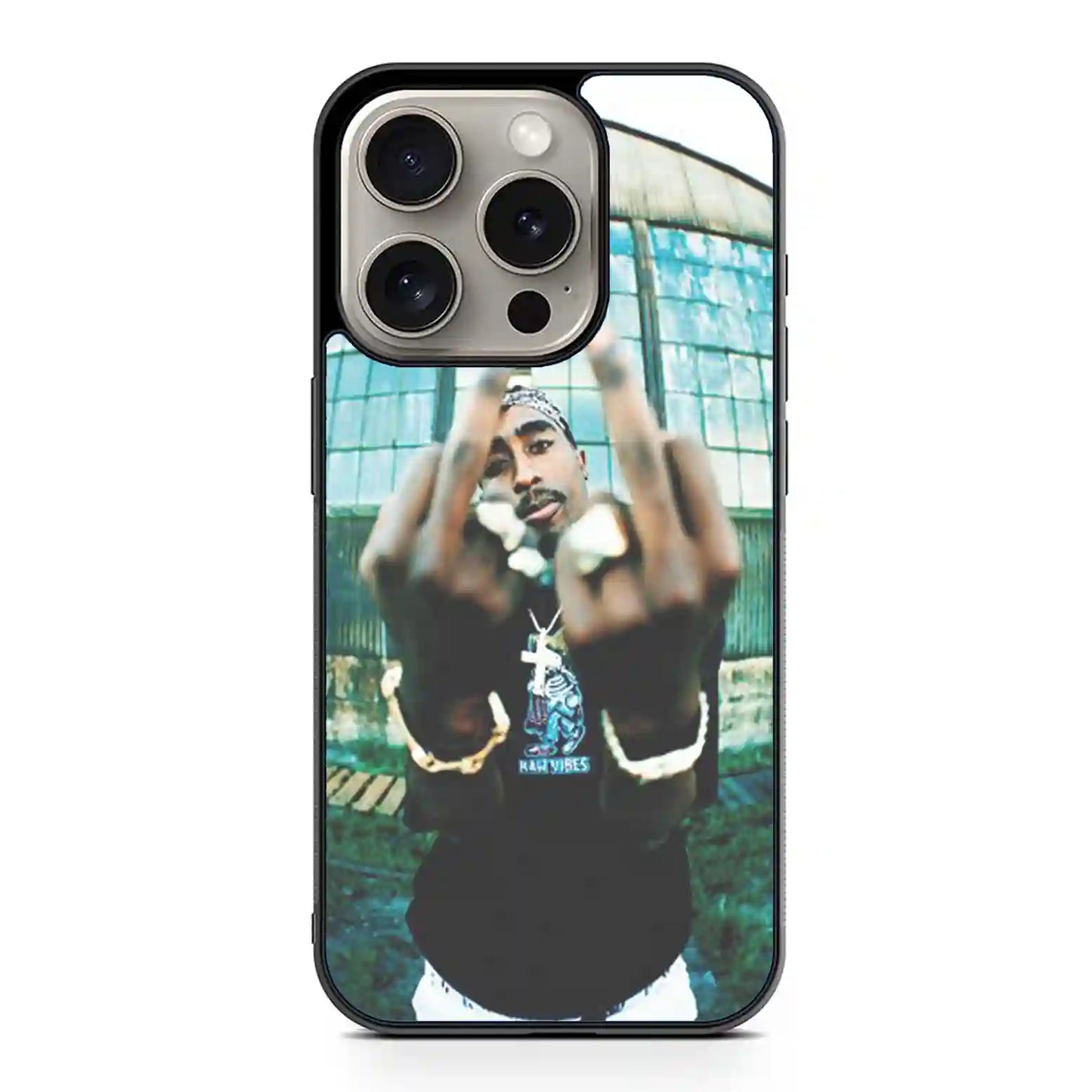 2 Pac Sakur Fuck iPhone 15 Pro Max Case