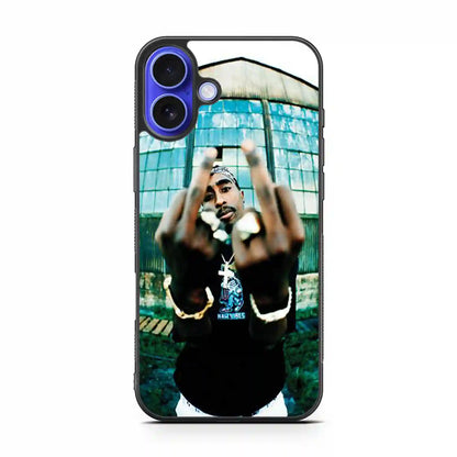 2 Pac Sakur Fuck iPhone 16 Plus Case