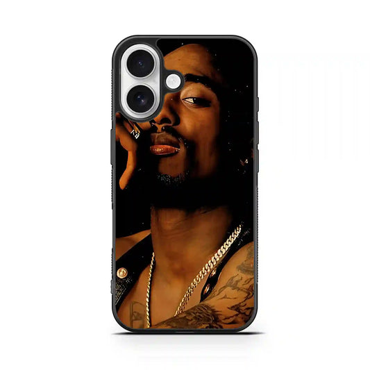 2 Pac Sakur Inspired iPhone 16 Case